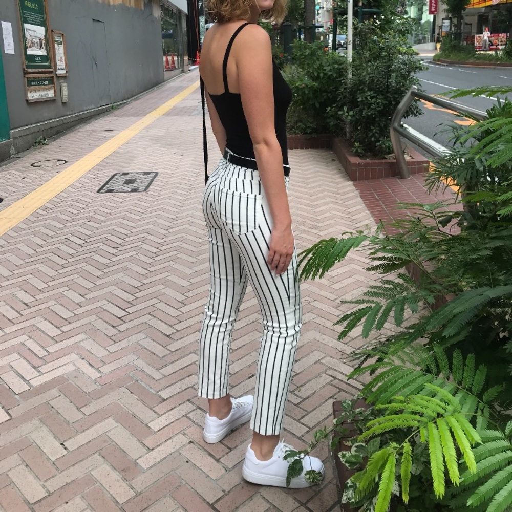 Black and White Striped Pants 🦓